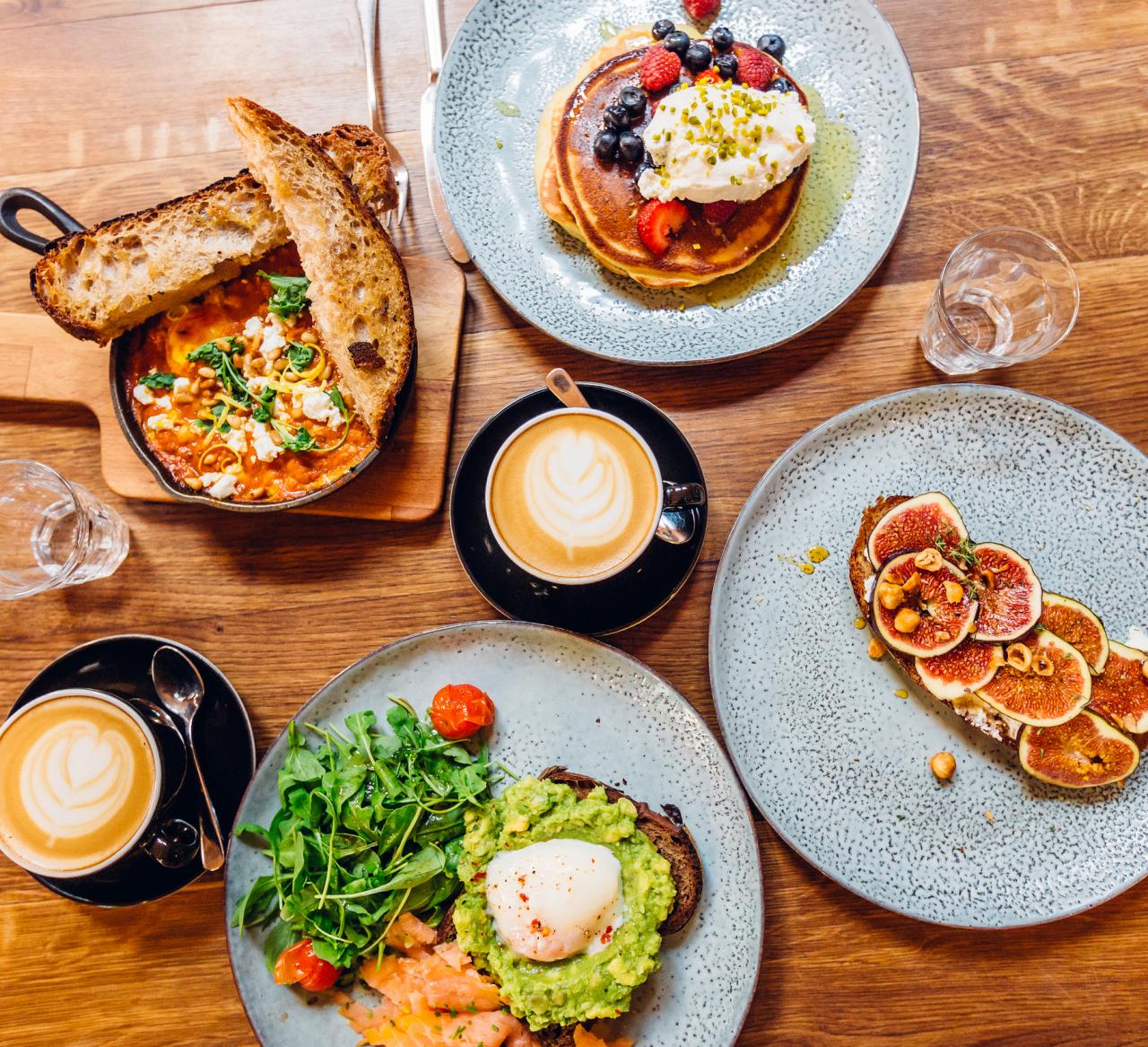 Fancy French food on table